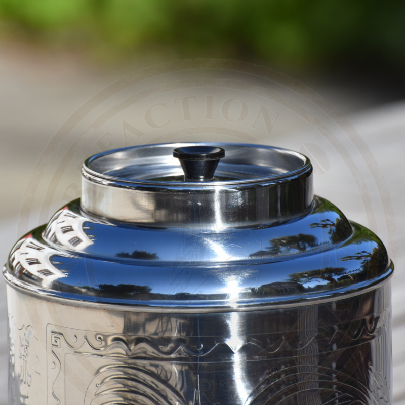  BOÎTE A THÉ ARGENT (vide) Contenance 1.5 kg